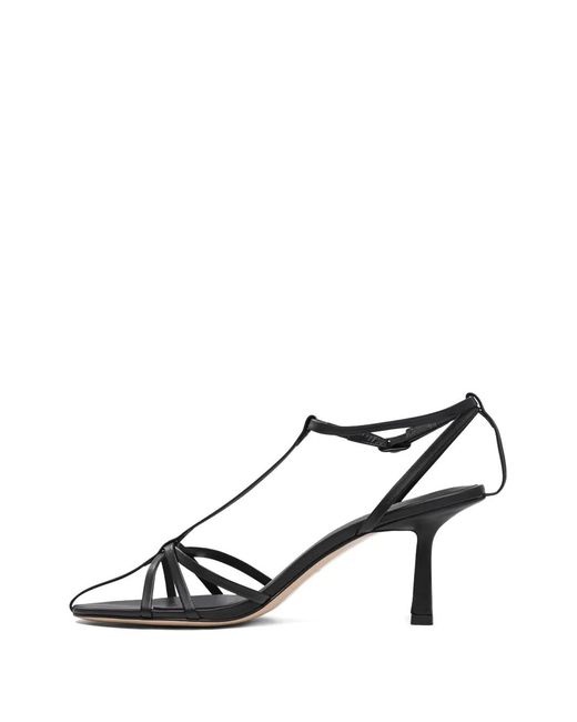 STUDIO AMELIA Black 70Mm Aviary Leather Sandals