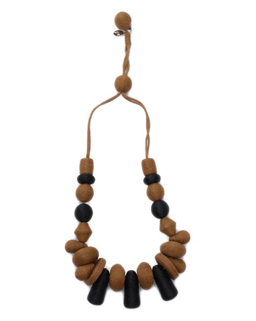 Weekend by Maxmara Natural Soraia Woven-Beaded Necklace