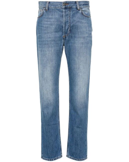 Rodebjer Blue Organic Cotton Straight-leg Jeans