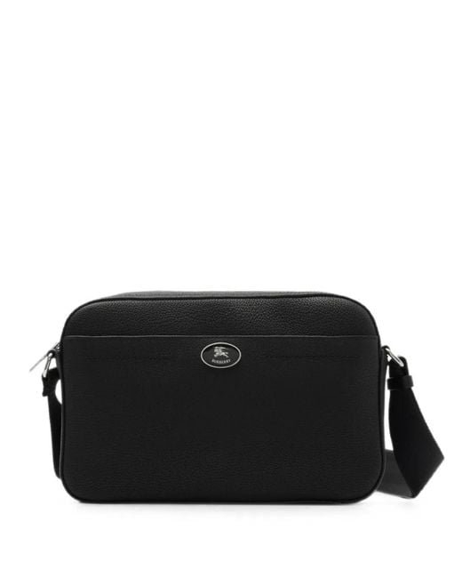 Burberry Black Cotswolds Messenger Bag for men
