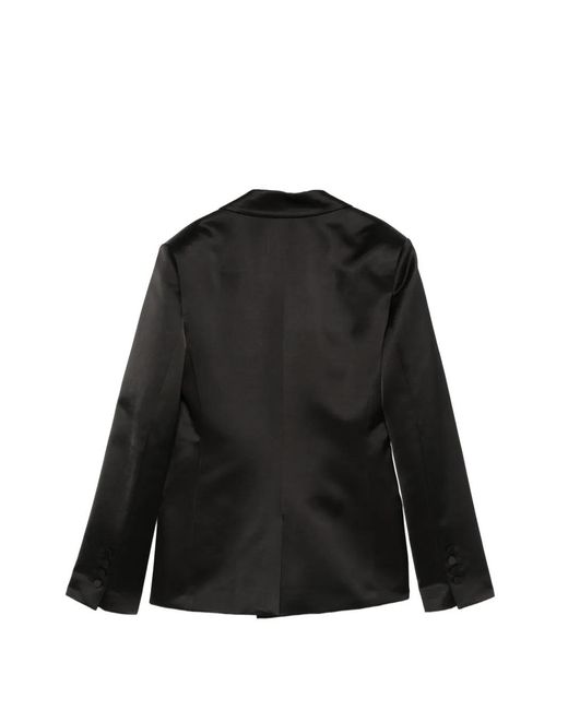 ANDAMANE Black Blazer À Simple Boutonnage