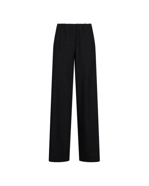 Blanca Vita Black Wide-Leg Trousers
