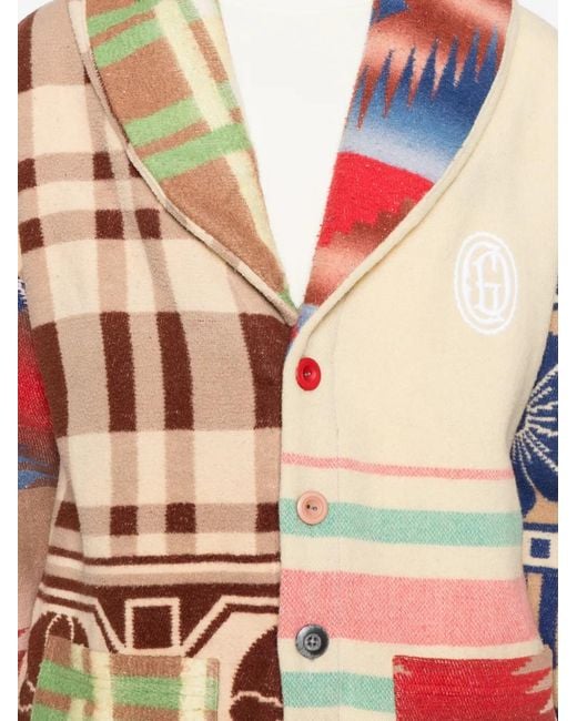 GALLERY DEPT. Red Retouche Rae Patchwork Cardigan
