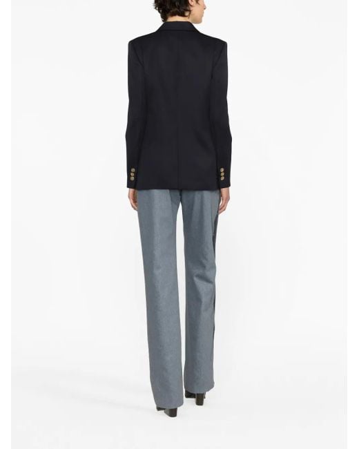 Givenchy Black Double-Breasted Peak-Lapel Blazer