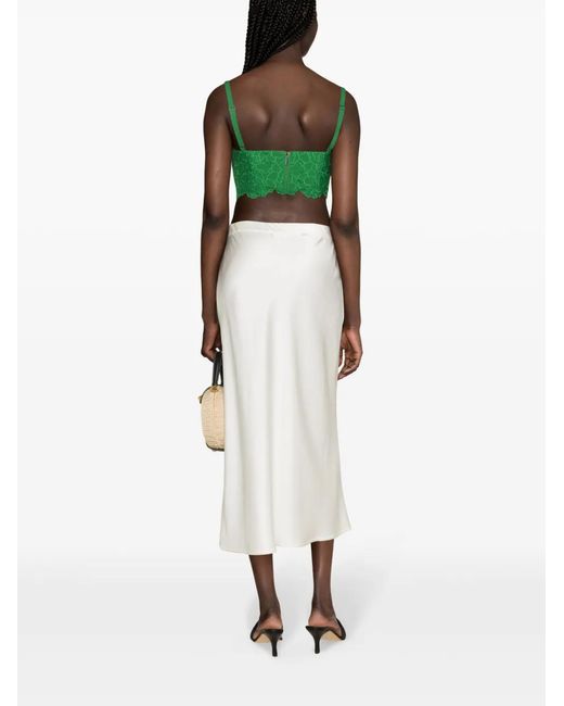 Erdem Green Embroidered Bralette Top