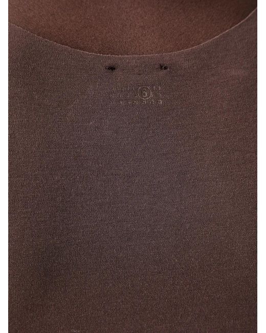 MM6 by Maison Margiela Black Signature Stitch-Detail Sleeveless Top