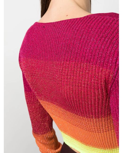 Gcds Cropped Vest in het Red