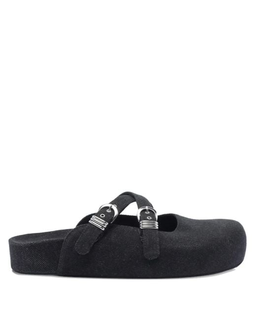 Vic Matié Buckle-strap Mules Blue