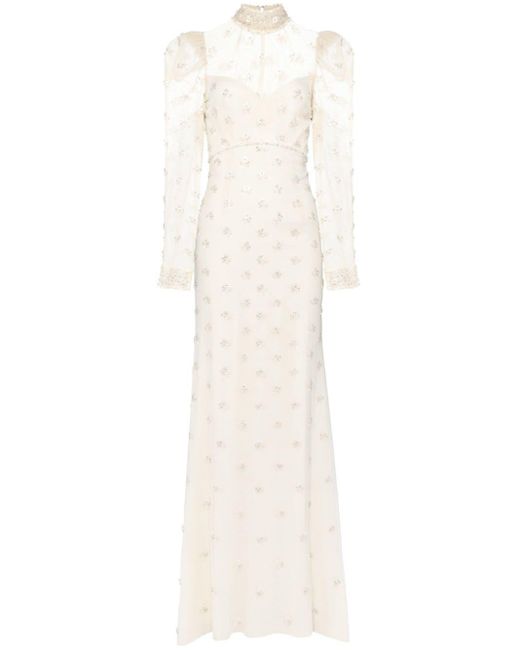 Vestido Tabitha Jenny Packham de color White