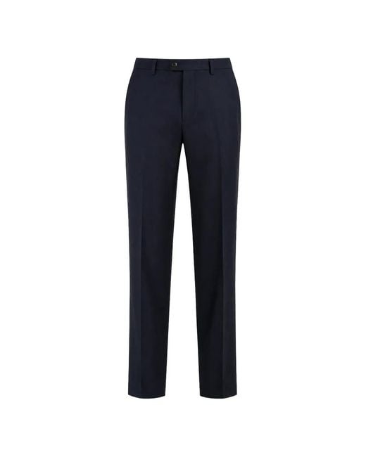 Briglia 1949 Blue Naviglios Pressed-Crease Trousers for men