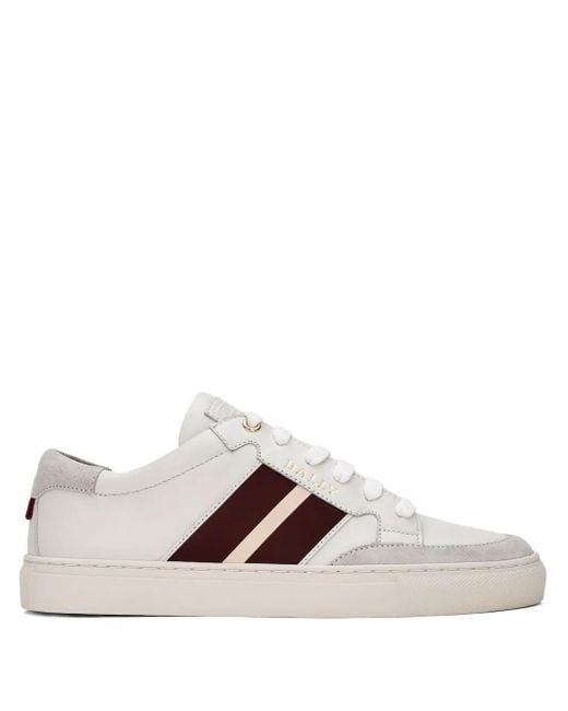 Bally White Leather Sneakers