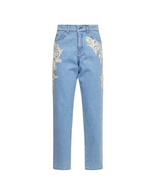 ERMANNO FIRENZE Blue Five-Pocket Jeans