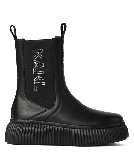 Stivali Kreeper di Karl Lagerfeld in Black