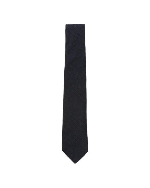Canali Blue Textured Silk Tie for men