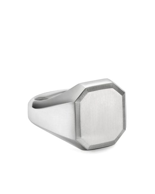 David Yurman Streamline Siegelring Aus Sterlingsilber in Gray für Herren