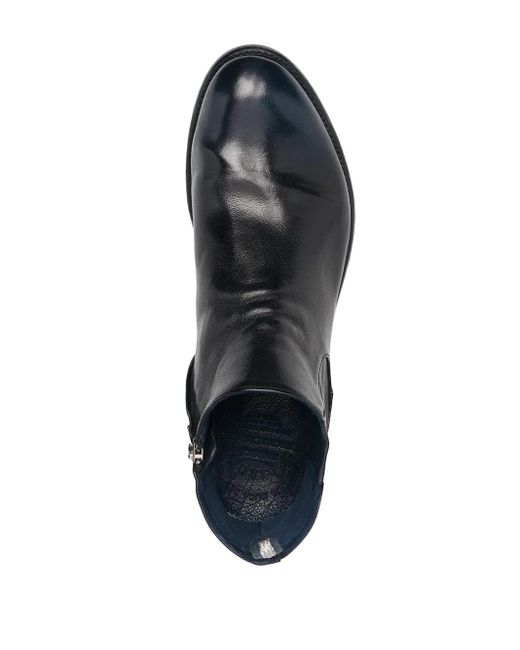 Officine Creative Black Ocuar Ankle Boots for men