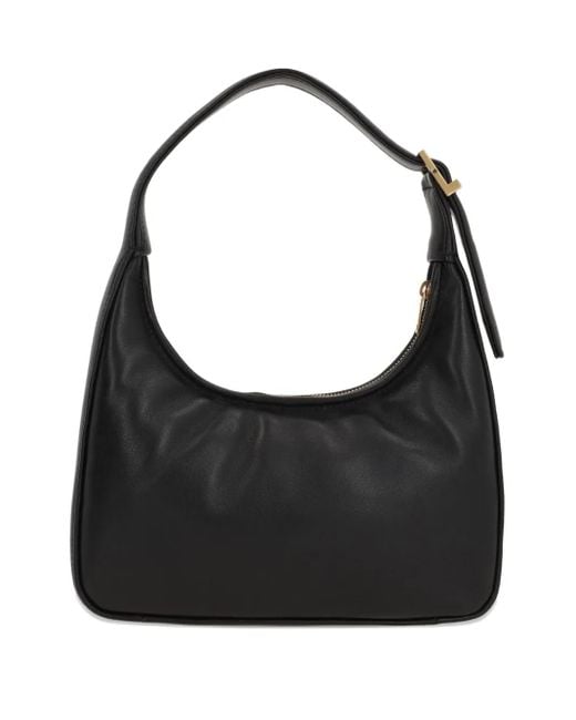 Saint Laurent Black Cassandre-Plaque Shoulder Bag