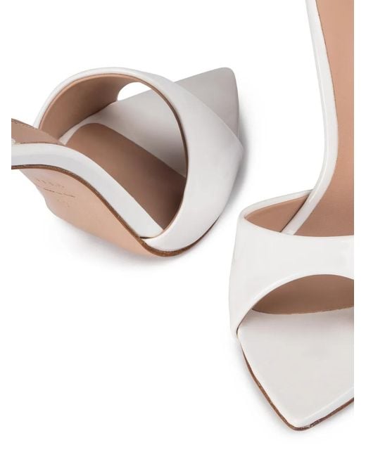 Le Silla White Bella Pointed-Toe Sandals