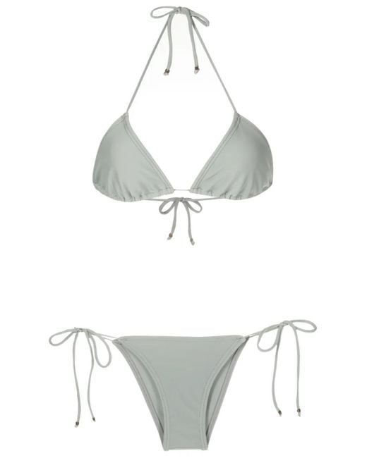 Amir Slama Bikini Met Halternek in het White