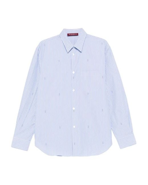 Gucci Gestreept Overhemd in het White voor heren