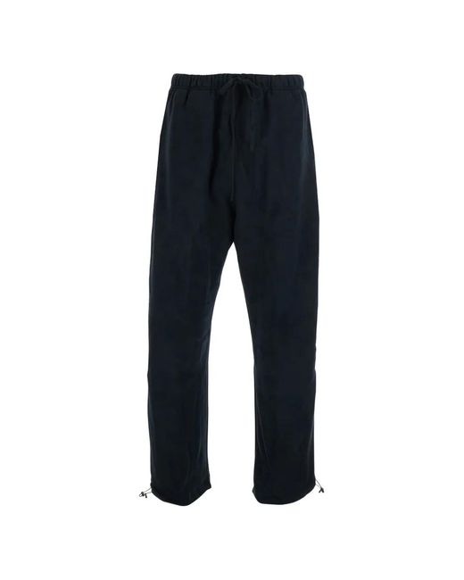 Fear Of God Blue Pantalon De Jogging À Lien De Resserrage Et Détail Passepoilé for men