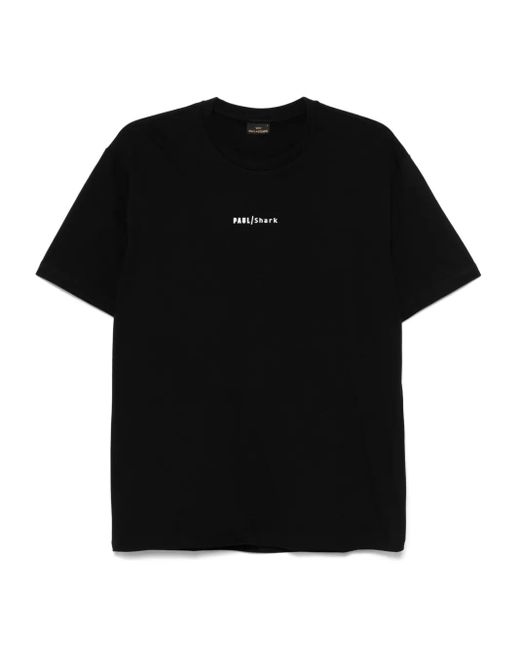 メンズ Paul & Shark ロゴ Tシャツ Black