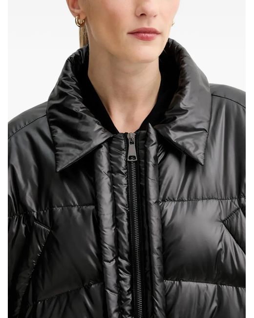 MMC Studio Black Hooded Oversized Puffer Jacket