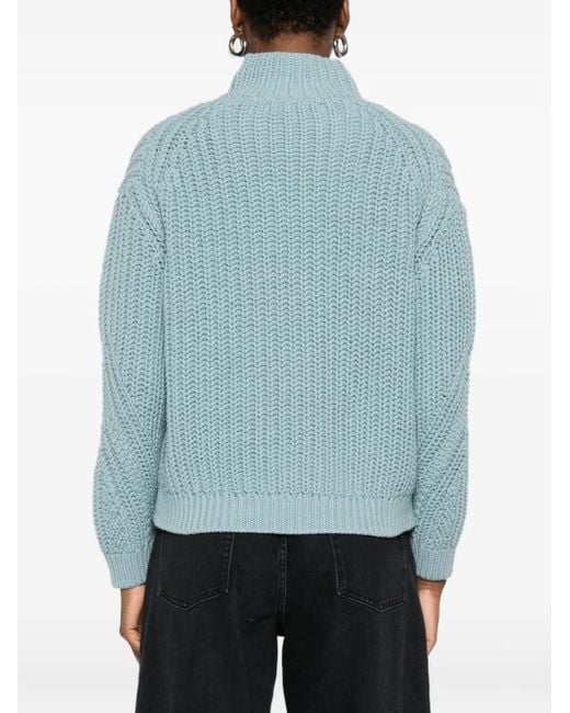Marc O' Polo Blue High-Neck Sweater