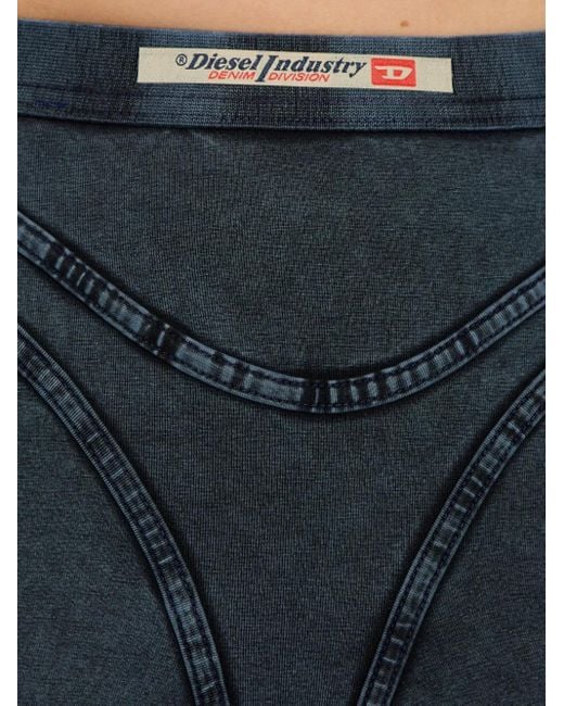 DIESEL Blue Denim Midi Skirt