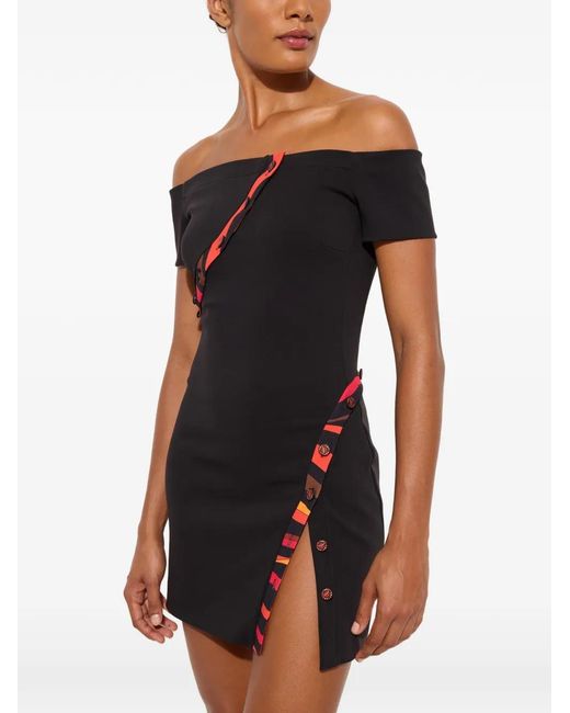 Emilio Pucci Black Off-Shoulder Dress