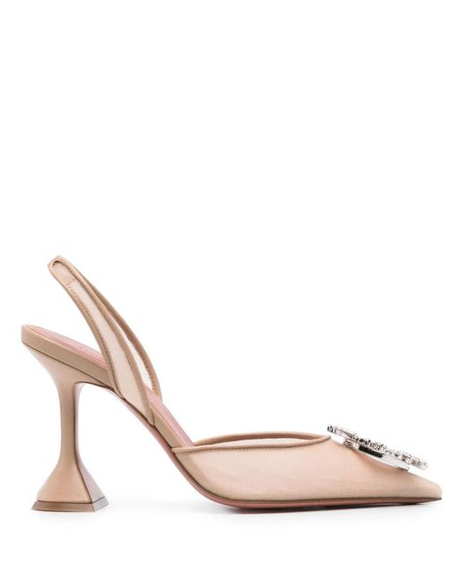AMINA MUADDI Pink 95Mm Begum Pumps