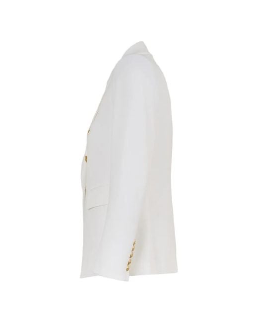 Veronica Beard White Miller Buttoned Jacket