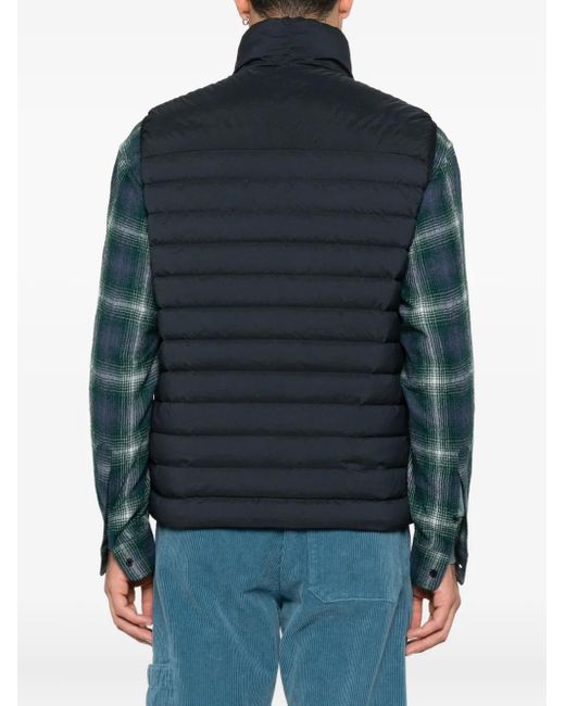 Stone Island Black Zip Quilted Jacket for men