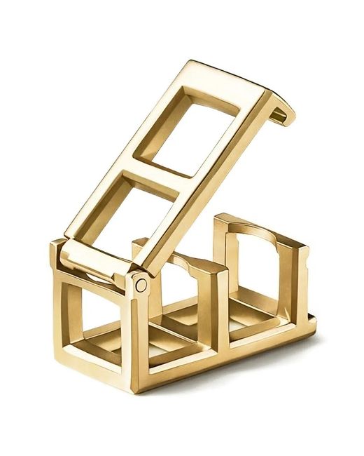 Shihara Metallic Node Double-Square Clasp