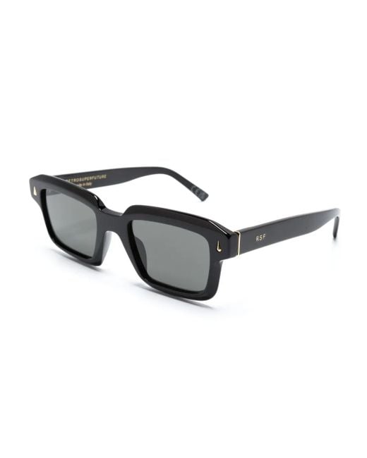 Retrosuperfuture Black Giardino Square-Frame Sunglasses
