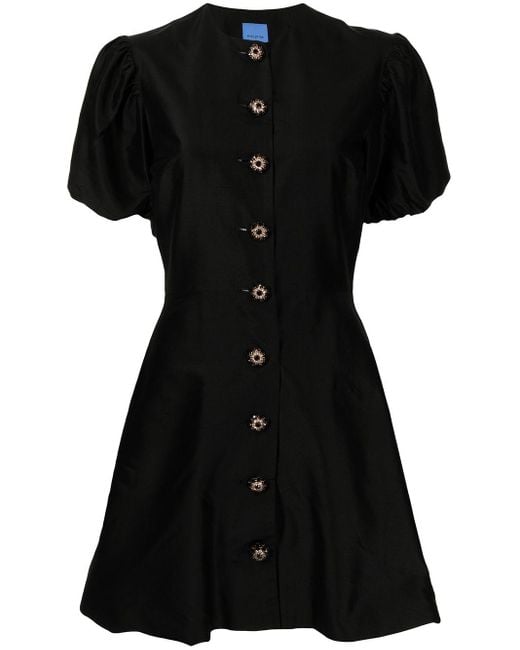 Macgraw Black Sorbet Silk Mini Dress
