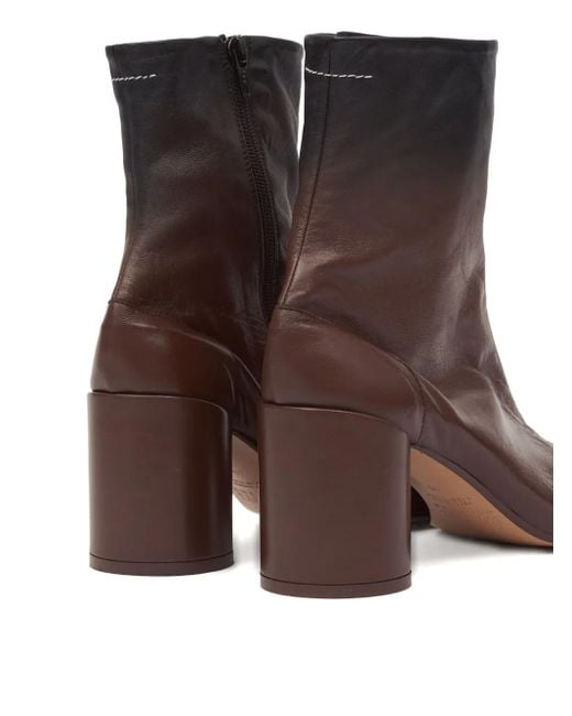 MM6 by Maison Margiela Brown Ankle Boot