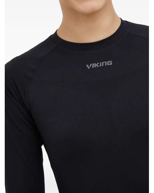 Viking Blue Contrast-Panel Ski Set