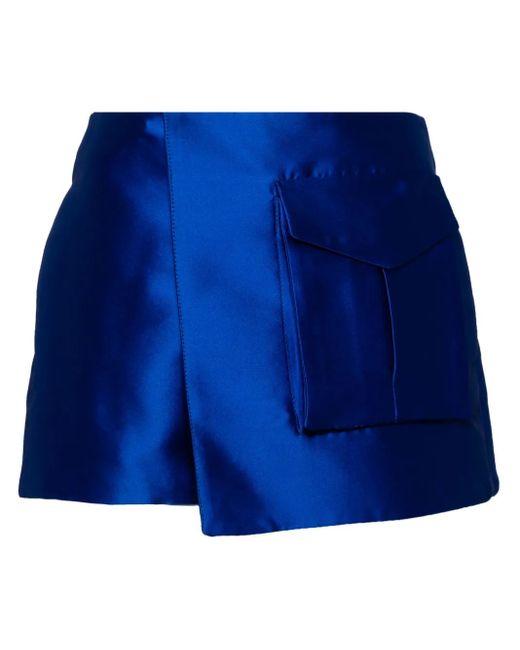 Jupe Portefeuille À Poches À Rabat Isabel Sanchis en coloris Blue