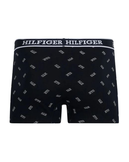 Tommy Hilfiger Blue Logo-Waistband Boxers (Pack Of Three) for men