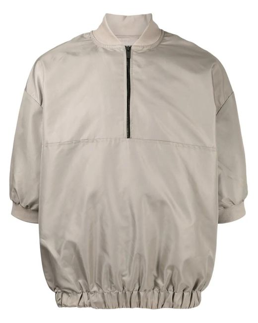 Fear Of God Gray Pull À Col Zippé for men