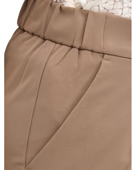 Pantalones De Vestir Con Botones Sisley de color Natural