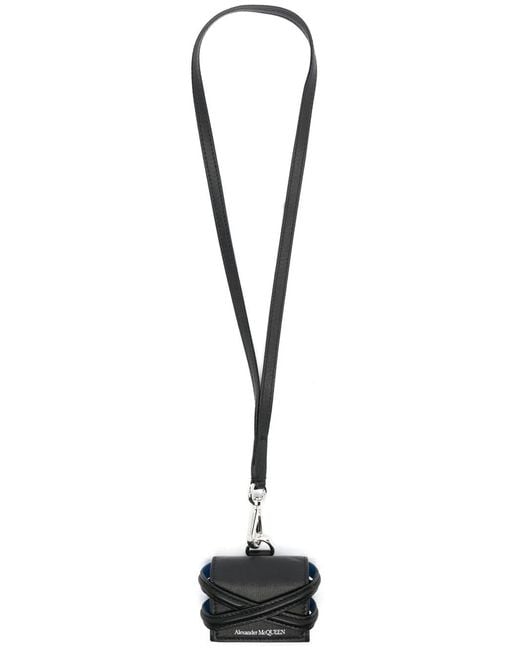 McQueen Black Harness Airpods Case for men