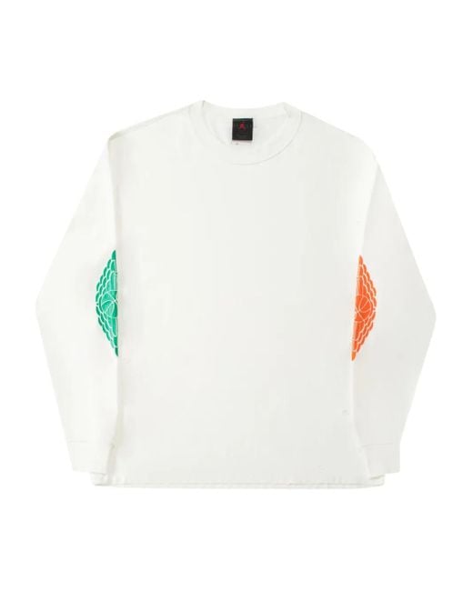 Nike White Rare Air Elbow-Patch Long-Sleeve T-Shirt for men