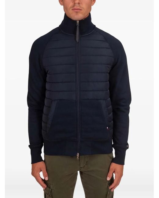 Tommy Hilfiger Blue Quilted-Panels Jacket for men