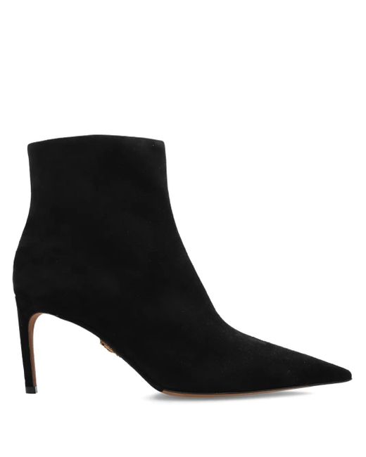 Dolce & Gabbana Black 80 Mm Pointed Zip Boots