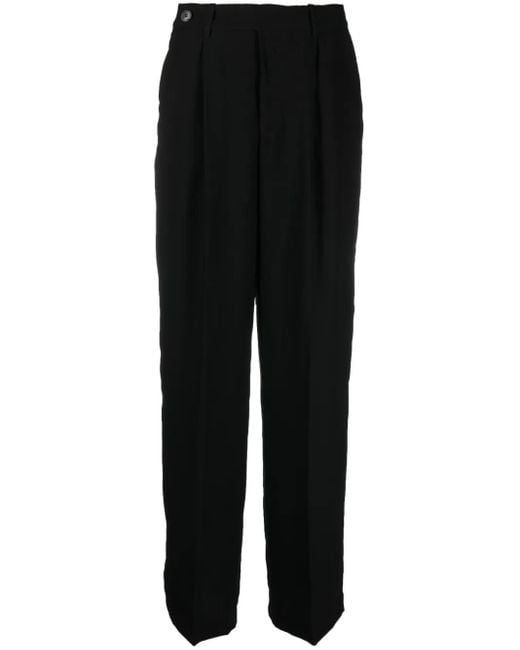 DKNY Black Wide-Leg Trousers