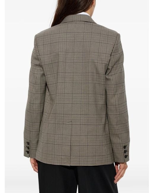 IRO Gray Check-Pattern Blazer