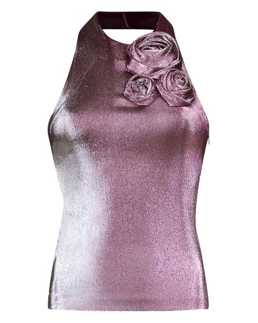 Area Purple Halterneck Top