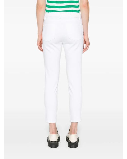 Ralph Lauren White High-Rise Skinny Jeans
